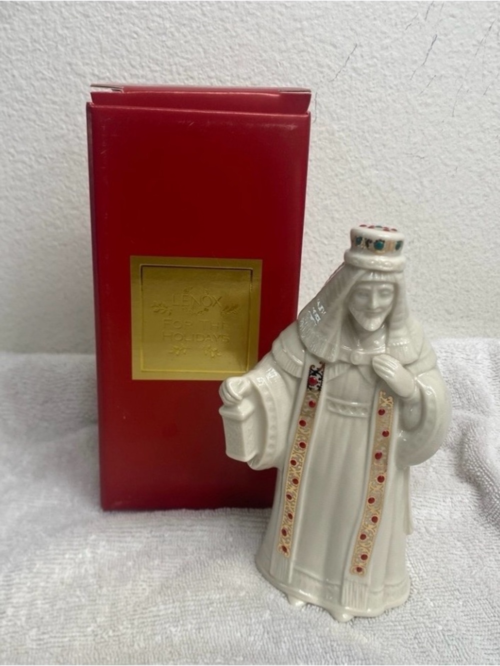 Lenox China Jewels Collection Nativity Melchior Collectible Made in USA Holiday